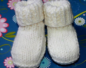KNITTING PATTERN -  Super Easy Beginner Baby Booty Not Knitted in Rounds