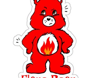 Flare Bear Sticker, Funny Chronic Illness/Chronic Pain Sticker