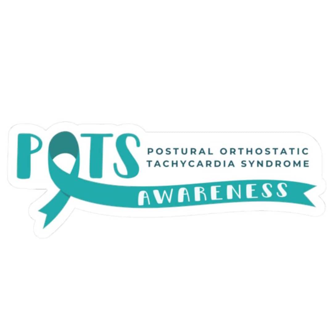 POTS Awareness Ribbon Sticker, Postural Orthostatic Tachycardia ...