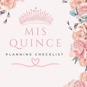 Quinceañera Event Checklist Planner