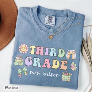 Third Grade Teacher Shirt, 3rd Grade Teacher Shirt, Custom Teacher Name Shirt, Third Grade TShirt, Back to School Shirt, Teacher Team Shirt