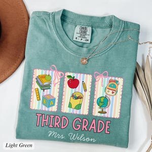 Third Grade Teacher Shirt, 3rd Grade Teacher Shirt, Custom Teacher Name Shirt, Third Grade TShirt, Back to School Shirt, Teacher Team Shirt