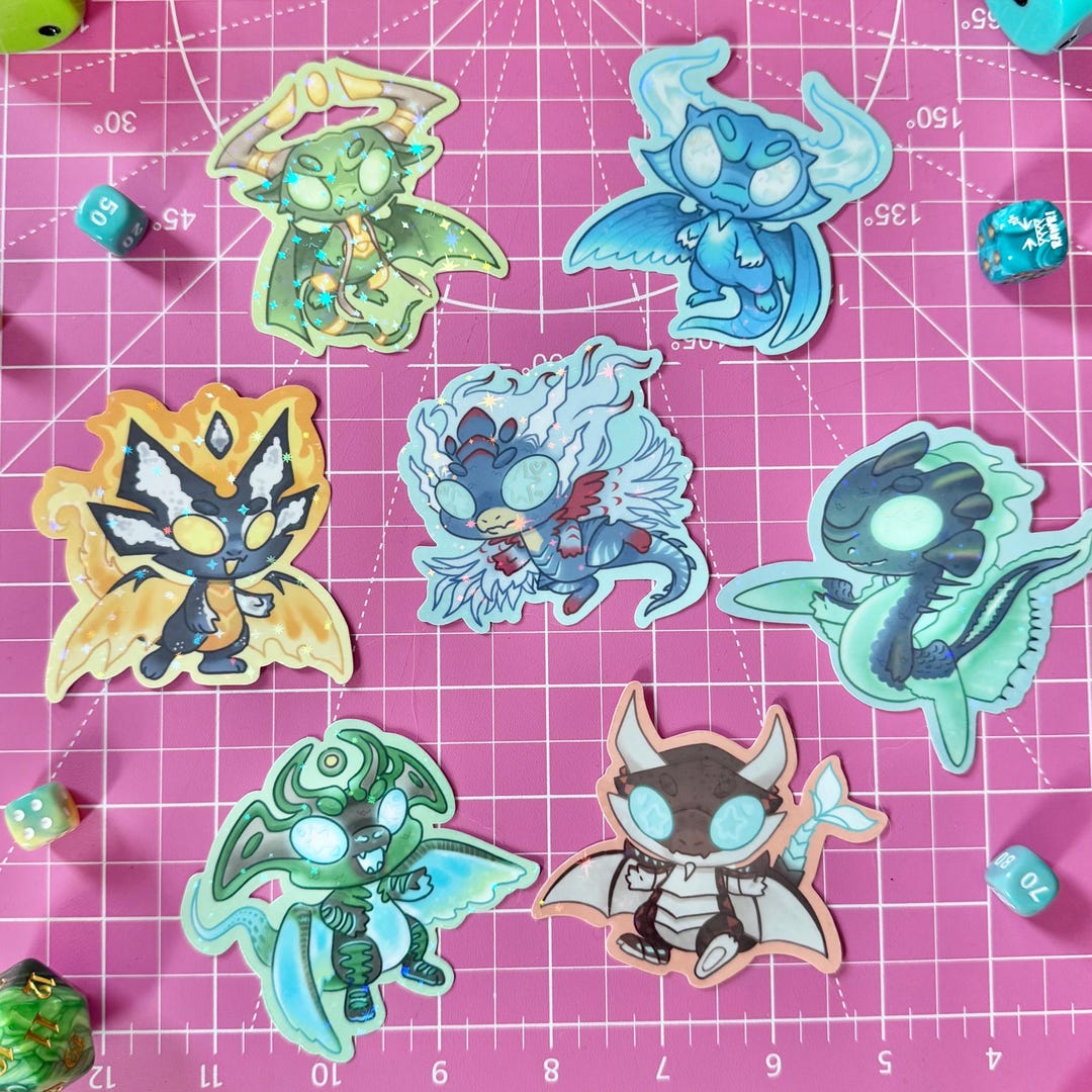 Dragon Sticker Bundle - Etsy