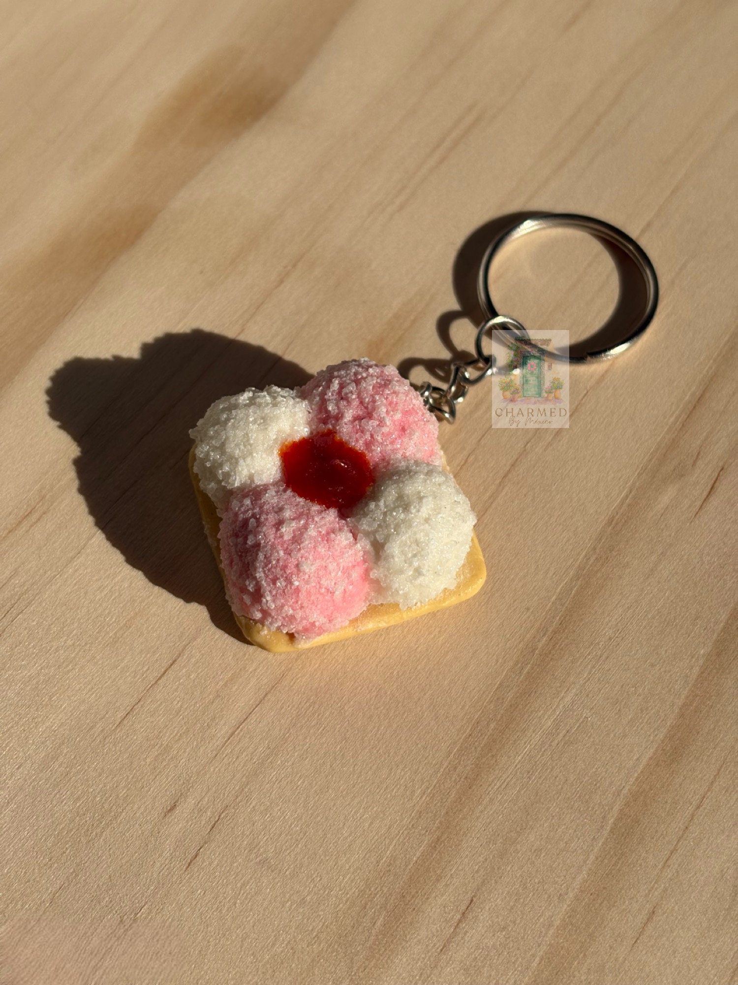 Sponch Keychain Mexican Cookie Sponch Bag Charm, Galleta Sponch