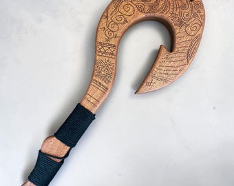 Handmade Wood Paddle: Engraved Oar, Kids, Cosplay, Costume Prop (4
