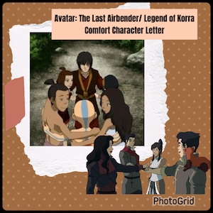 Avatar: The Last Airbender/ Legend of Korra Comfort Character Letter (Handwritten)
