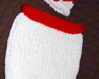 Knit Holiday Cocoon and Hat Pattern