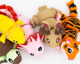 Schattige friemelende vrienden: 5 mini 3D-geprinte dierenfiguren!