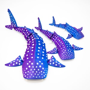 Whale Shark Cute Articulated Fidget Toy - Articulated, Flexible, Fun - Perfect Gift for Shark, Whale, and Ocean Lovers