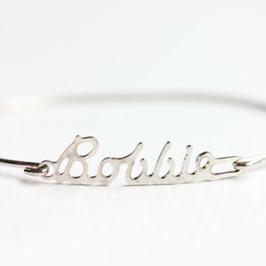 Bobbie Name Bracelet Silver, Name Bracelet, Vintage Name Bracelet Silver, Vintage Name Bracelet, Silver Bracelet, Vintage Bracelet
