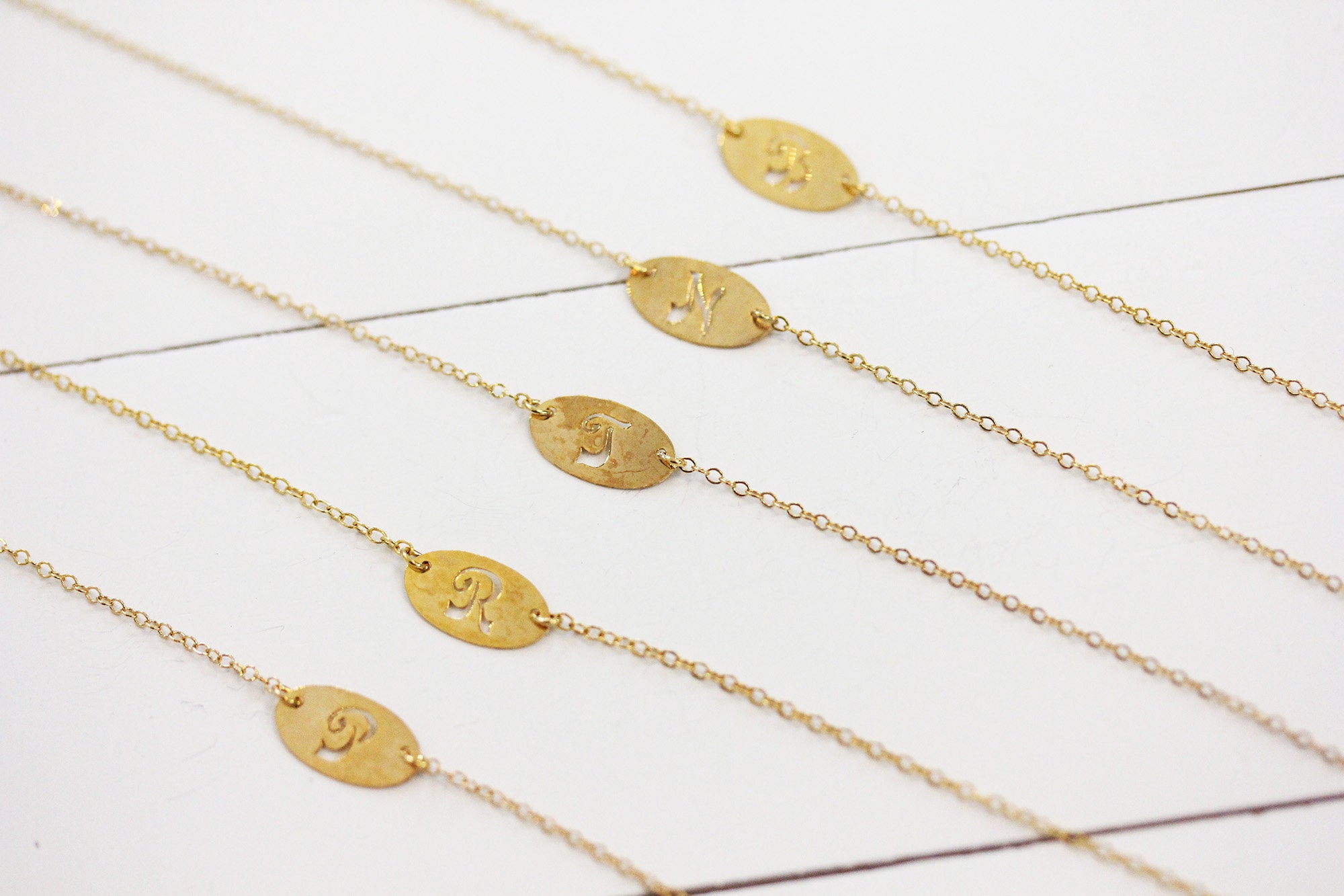 Gold Initial Anklet Initial Anklet 