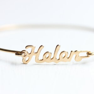 Helen Name Bracelet Gold, Name Bracelet, Vintage Name Bracelet Gold, Vintage Name Bracelet, Gold Bracelet, Vintage Bracelet