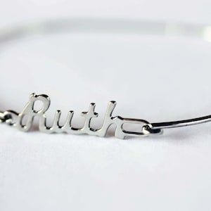 Ruth Name Bracelet Silver, Name Bracelet, Vintage Name Bracelet Silver, Vintage Name Bracelet, Silver Bracelet, Vintage Bracelet image 1