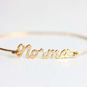 Norma Name Bracelet Gold, Name Bracelet, Vintage Name Bracelet Gold, Vintage Name Bracelet, Gold Bracelet, Vintage Bracelet
