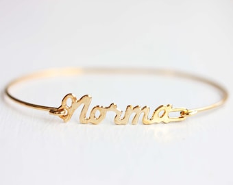 Norma Name Bracelet Gold, Name Bracelet, Vintage Name Bracelet Gold, Vintage Name Bracelet, Gold Bracelet, Vintage Bracelet