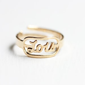 Vintage Name Ring Lois image 1