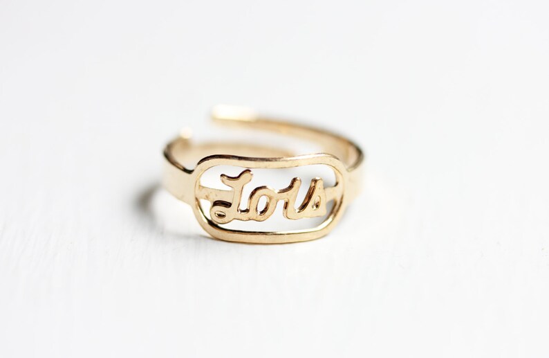 Vintage Name Ring Lois image 1