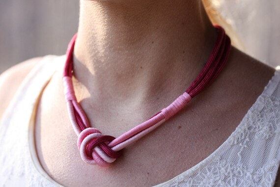 Rope knot necklace sale