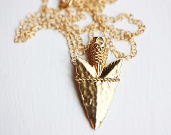 Gold Arrowhead Necklace