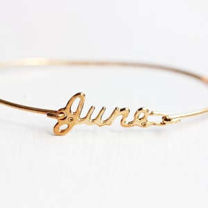 June Name Bracelet Gold, Name Bracelet, Vintage Name Bracelet Gold, Vintage Name Bracelet, Gold Bracelet, Vintage Bracelet