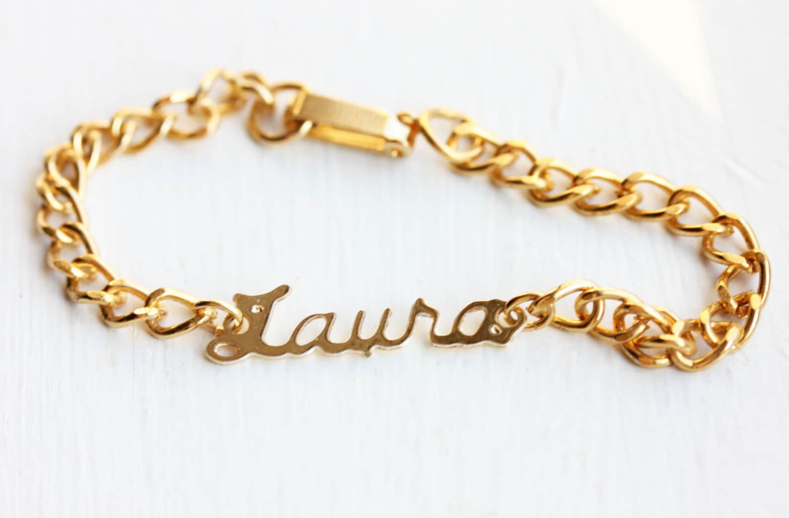 Chain name bracelet Clearance