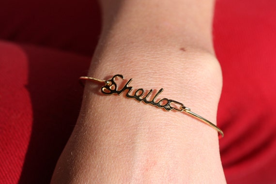 Peggy Name Bracelet Gold, Name Bracelet, Vintage … - image 2