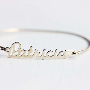 Patricia Nombre Pulsera Plata, Pulsera Nombre, Pulsera Nombre Vintage Plata, Pulsera Nombre Vintage, Pulsera Plata, Pulsera Vintage