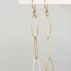Long Chain Earrings - Silver or Gold