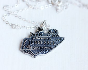 State Charm Necklace - Tennessee