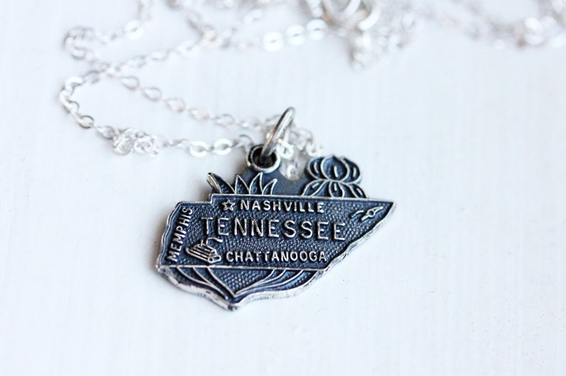 State Charm Necklace Tennessee image 1