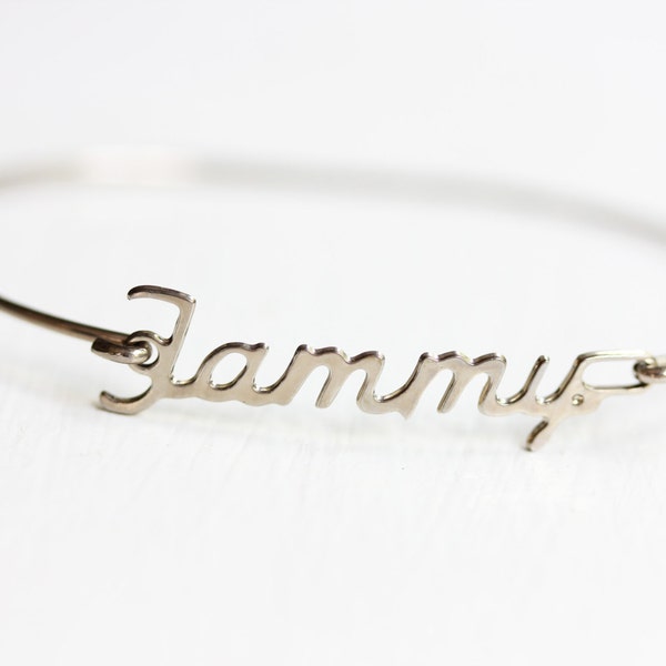 Tammy Name Bracelet Silver, Name Bracelet, Vintage Name Bracelet Silver, Vintage Name Bracelet, Silver Bracelet, Vintage Bracelet