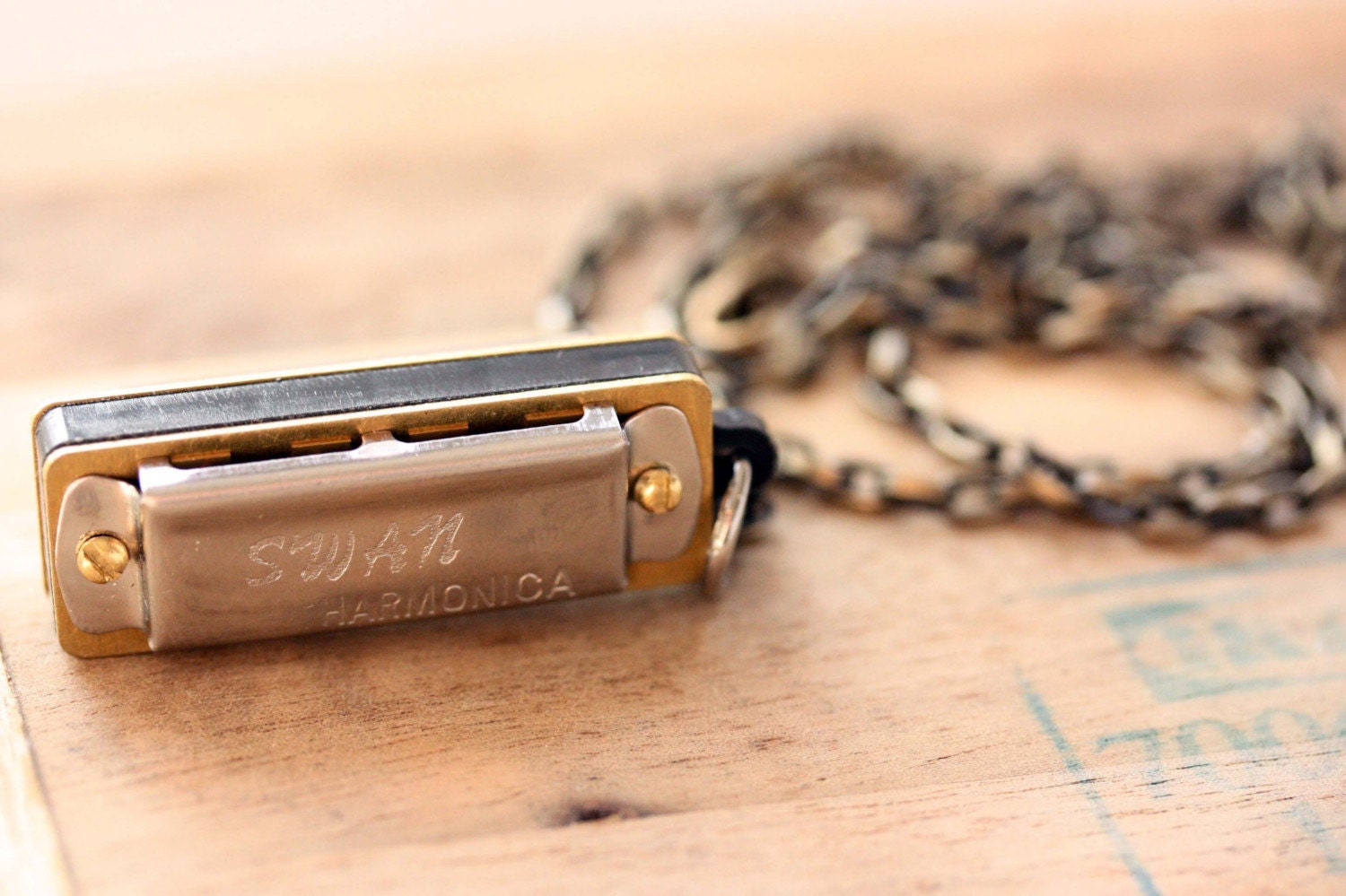 Silver Harmonica Necklace Harmonica Necklace Unisex Etsy