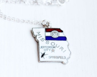 State Charm Necklace - Missouri