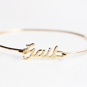 Gail Name Bracelet Gold, Name Bracelet, Vintage Name Bracelet Gold, Vintage Name Bracelet, Gold Bracelet, Vintage Bracelet