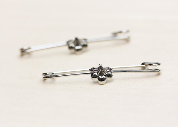 Cherries Safety Pin Set, Safety Pin, Cherry Pin