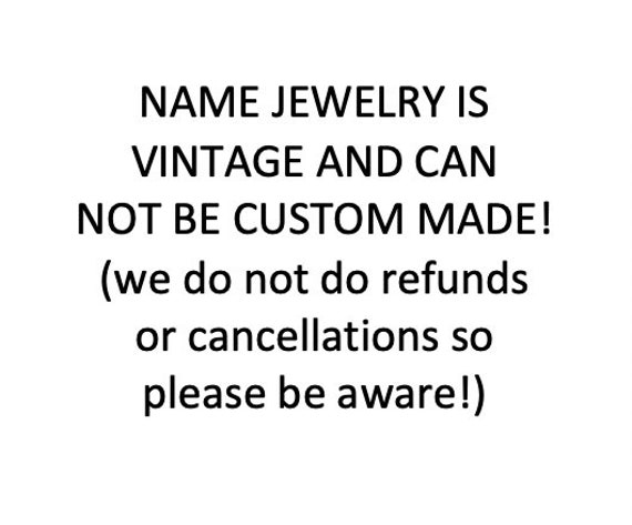 Diane Name Necklace Gold, Name Necklace, Vintage … - image 3