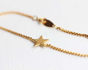 Gold Star Bracelet, Star Bracelet