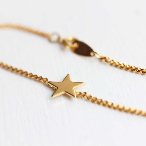 Gold Star Bracelet, Star Bracelet