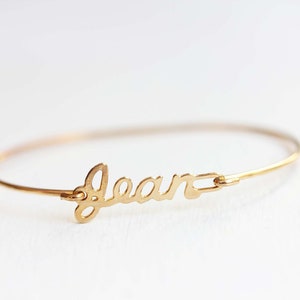 Jean Name Bracelet Gold, Name Bracelet, Vintage Name Bracelet Gold, Vintage Name Bracelet, Gold Bracelet, Vintage Bracelet