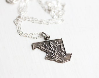 State Charm Necklace - Maryland