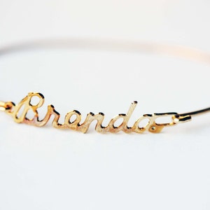 Brenda Name Bracelet Gold, Name Bracelet, Vintage Name Bracelet Gold, Vintage Name Bracelet, Gold Bracelet, Vintage Bracelet