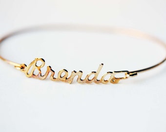 Brenda Name Bracelet Gold, Name Bracelet, Vintage Name Bracelet Gold, Vintage Name Bracelet, Gold Bracelet, Vintage Bracelet