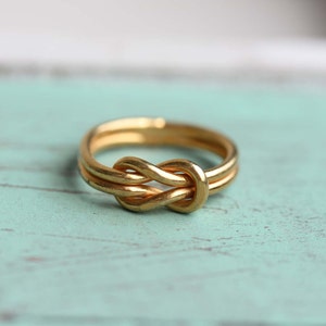 Knot Ring Gold, Love Knot Ring, Gold Love Knot Ring, Gold Band Ring, Vintage Knot Ring, Gold Vintage Ring, Gold Ring, Size 4,5,6,7