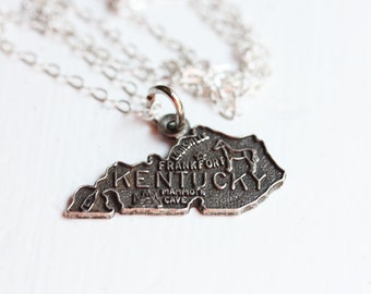 State Charm Necklace - Kentucky