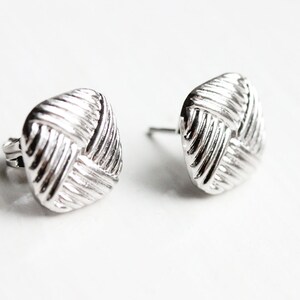 Square Cross Studs