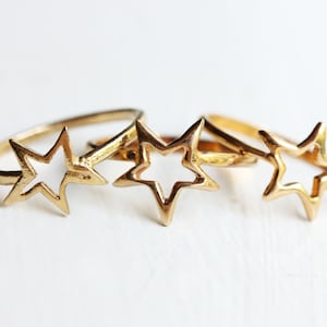 Gold Star Ring, Star Ring, Gold Star, Star Shape Ring