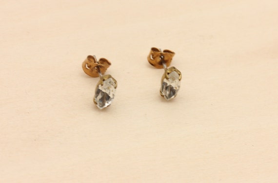 Crystal Marquise Studs, Crystal Earrings, Clear S… - image 3