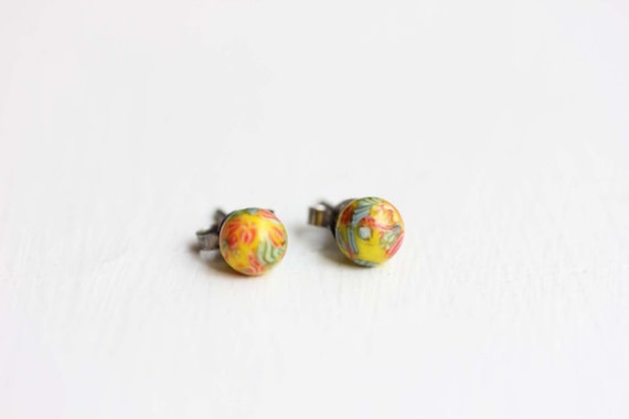 Glass Ball Studs, Millefiori Studs, Ball Studs, R… - image 5