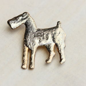 Dog Pin, Airdale Terrier, Airdale Pin, Dog Brooch, Animal Brooch, Airdale Terrier Pin, Love My Dog Pin, Dog, Brooch, Pin image 1