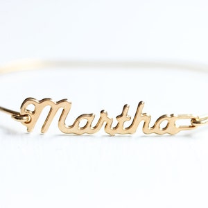 Martha Name Bracelet Gold, Name Bracelet, Vintage Name Bracelet Gold, Vintage Name Bracelet, Gold Bracelet, Vintage Bracelet